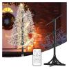 45cm 3D Holographic Fan Projector, Wifi HD LED Signage Holographic Player, Advertising Support Wireless Upload Video Shop Bar for Business view 3