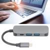 4 in 1 Type C Docking Station, USB C Hub A, Multifunction Expan Dock with 4K, USB 3.0 Fast Data Transfer, Aluminum y Cover for Laptop, PC, view 4