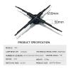 65cm 3D Fan Hologram Projector, LED Holographic Player, Support Video Picture Shop Supermarket Advertising Display Logo Light for Business view 2