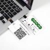 Custom Credit Card USB 2.0 Flash Drive 32GB, 100Pcs Personalized High-Speed Memory Sticks with Printed Logo/Text, Bulk Promotional Thumb Drives for Company AD/Education/Wedding/Corporate Events view 2