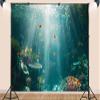 Shdasmil Under The Sea Backdrop Ocean Underwater World Photography Background Throwing into Relief Fish and Coral for Bar Mitzvah 8X8ft Fabric view 3