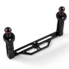 Dual Handle Aluminium Tray Stabilizer Rig, Underwater Camera Housings Tray, Black - Lightweight Aviation Aluminum, Ergonomic Design, Camera Rig Stabilizer view 1