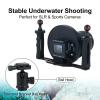 Dual Handle Aluminium Tray Stabilizer Rig, Underwater Camera Housings Tray, Black - Lightweight Aviation Aluminum, Ergonomic Design, Camera Rig Stabilizer view 2