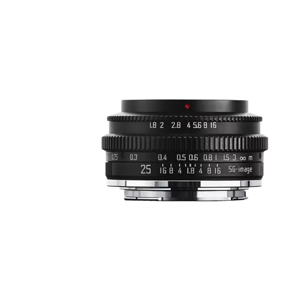 Compatible for Sony E 25mm F1.8 APS-C Manual Focus Prime Lens Z R L EOS M M43 X R6 ZVE XT A6300 (, XF)