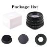 Compatible for Sony E 35mm F1.6 APS-C Manual Focus Mini Prime Lens with C-Ring EOS 1 C-FX NEX Micro 4/3(Silver,1) view 2
