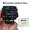 Compatible for Sony E 35mm F1.6 APS-C Manual Focus Mini Prime Lens with C-Ring EOS 1 C-FX NEX Micro 4/3(Black,EF-M) view 4