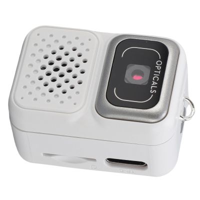 Cuifati Tiny Digital Camera, Key Camera FHD 1080p with 128 GB Storage Card for a Travel Study (White)