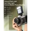 Yunseity Camera Flash with Video Light, 2500K-6500K CRI96 Bi Color Hot Shoe Mount Flashlight, Universal On Camera Flash Speedlight for DSLR Cameras Photography view 2