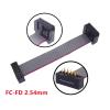 BHUPWZE 1PCS FC-FD DC4 IDC 2.54MM Pitch Male to Female Connector 6/8/10/12/14/16/20/24/26/30/34/40 PIN Flat Ribbon Download Data Cable(20CM,14P(2x7P)) view 2