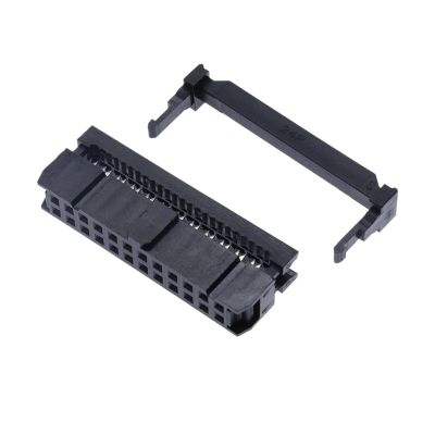 BHUPWZE FC-6P FC-8P FC-10P FC-14P FC-16P to FC-40P IDC Socket 2x5 Pin Dual Row Pitch 2.54mm Connector 10-Pin Cable(24P,15PCS)