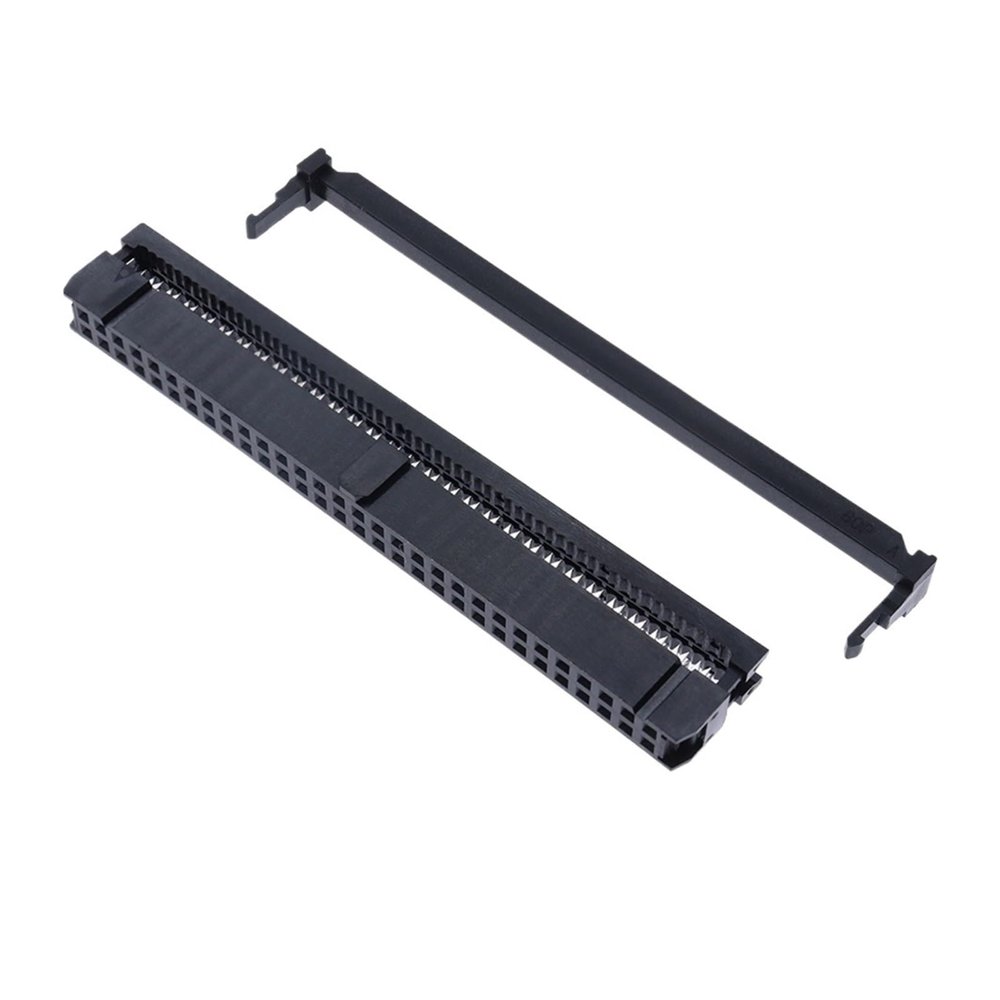 BHUPWZE FC-6P FC-8P FC-10P FC-14P FC-16P to FC-40P IDC Socket 2x5 Pin Dual Row Pitch 2.54mm Connector 10-Pin Cable(60P,15PCS)