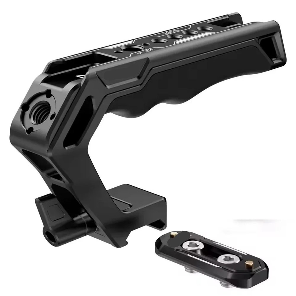 Compatible for Cameras - Quick-Install Top Handle with Side Grip, 48mm Rail Kit for Rabbit Cage Stabilizer(with 48mm Rail)
