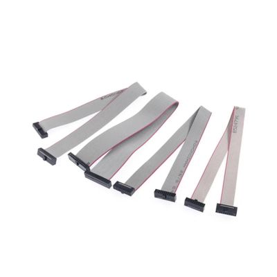 BHUPWZE 1PCS 1.27MM Pitch FC-6/8/10/14/16/20/40/50 PIN 20CM JTAG ISP Download Cable Gray Flat Ribbon Data Cable(10P 2x5 1.27mm 20CM)