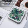 FekiLoot Tropical Leaves CD Case,Hard Plastic CD Storage,Portable DVD Wallet,Portable DVD, Holder VCD Organizer Wallet,Protective VCD Storage view 4