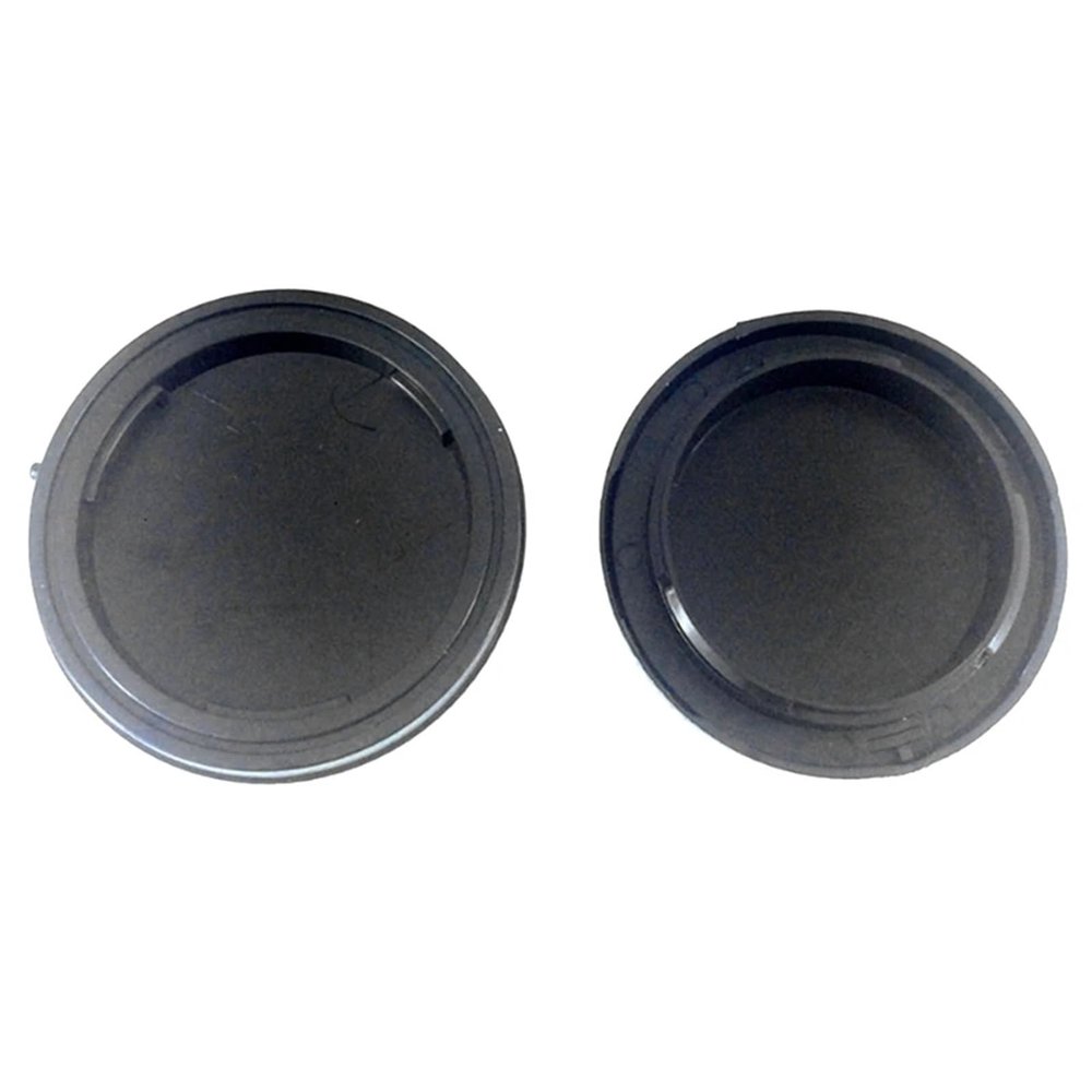 Black Gray Camera Rear Lens Cap +Body Front Cap for Sony E Mount ZVE1 A6700 A1 A7C II A7 A7R A7S A9 III IV A7CR as ALC-B1EM Excellent(Black Both Caps)