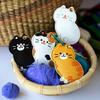MC Fashion PU Leather Keychain Holder Case Compatible with AirTag, Cute Pet Cat and Dog GPS Tracker Case Charm Key Ring (Siamese Cat) view 3