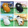 MC Fashion PU Leather Keychain Holder Case Compatible with AirTag, Cute Pet Cat and Dog GPS Tracker Case Charm Key Ring (Siamese Cat) view 4