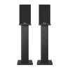 Elimavi Universal Floor Speaker Stands, 22.64 Inch Surround Sound Stands Supports 150LB, Non-Slip Pads & Cable Ties, for Bookshelf Speakers,Satellite Speakers,Studio Monitors, Easy Installation,Black view 1