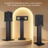 Elimavi Universal Floor Speaker Stands, 22.64 Inch Surround Sound Stands Supports 150LB, Non-Slip Pads & Cable Ties, for Bookshelf Speakers,Satellite Speakers,Studio Monitors, Easy Installation,Black view 3