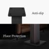 Elimavi Universal Floor Speaker Stands, 22.64 Inch Surround Sound Stands Supports 150LB, Non-Slip Pads & Cable Ties, for Bookshelf Speakers,Satellite Speakers,Studio Monitors, Easy Installation,Black view 4