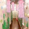 VioraWhite 37 Pcs Cartoon Sponge Party Decorations 6 Pcs 9.8'' Hanging Jellyfish Paper Lanterns with Bubble Garlands Flower Crepe Paper Birthday Mermaid Ocean Under The Sea Decor (Yellow Cartoon, 37) view 2