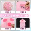 VioraWhite 37 Pcs Cartoon Sponge Party Decorations 6 Pcs 9.8'' Hanging Jellyfish Paper Lanterns with Bubble Garlands Flower Crepe Paper Birthday Mermaid Ocean Under The Sea Decor (Yellow Cartoon, 37) view 4