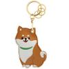 MC Fashion Cute Dog Keychain Holder for AirTag, PU Leather (Shiba Inu) view 1