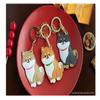 MC Fashion Cute Dog Keychain Holder for AirTag, PU Leather (Shiba Inu) view 4