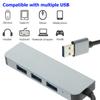 USB Hub High-Speed USB Splitter for Laptop Computer Peripheral Devices with Sturdy Design and Play Compatibility view 3