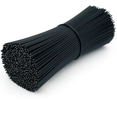 500-Pack Metallic Black Twist Ties 6-Inch Reusable Cable, Wire & Bag Fasteners with Durable Metal Core