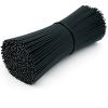 500-Pack Metallic Black Twist Ties  6-Inch Reusable Cable, Wire & Bag Fasteners with Durable Metal Core view 1