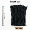 500-Pack Metallic Black Twist Ties  6-Inch Reusable Cable, Wire & Bag Fasteners with Durable Metal Core view 2
