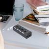 GALPADA Port Hub with Independent Switch High-Speed USB Concentrator for Computers Plug and Play Design Black US Plug Supports High-Speed Data Transfer External Power Interface Compatible view 3