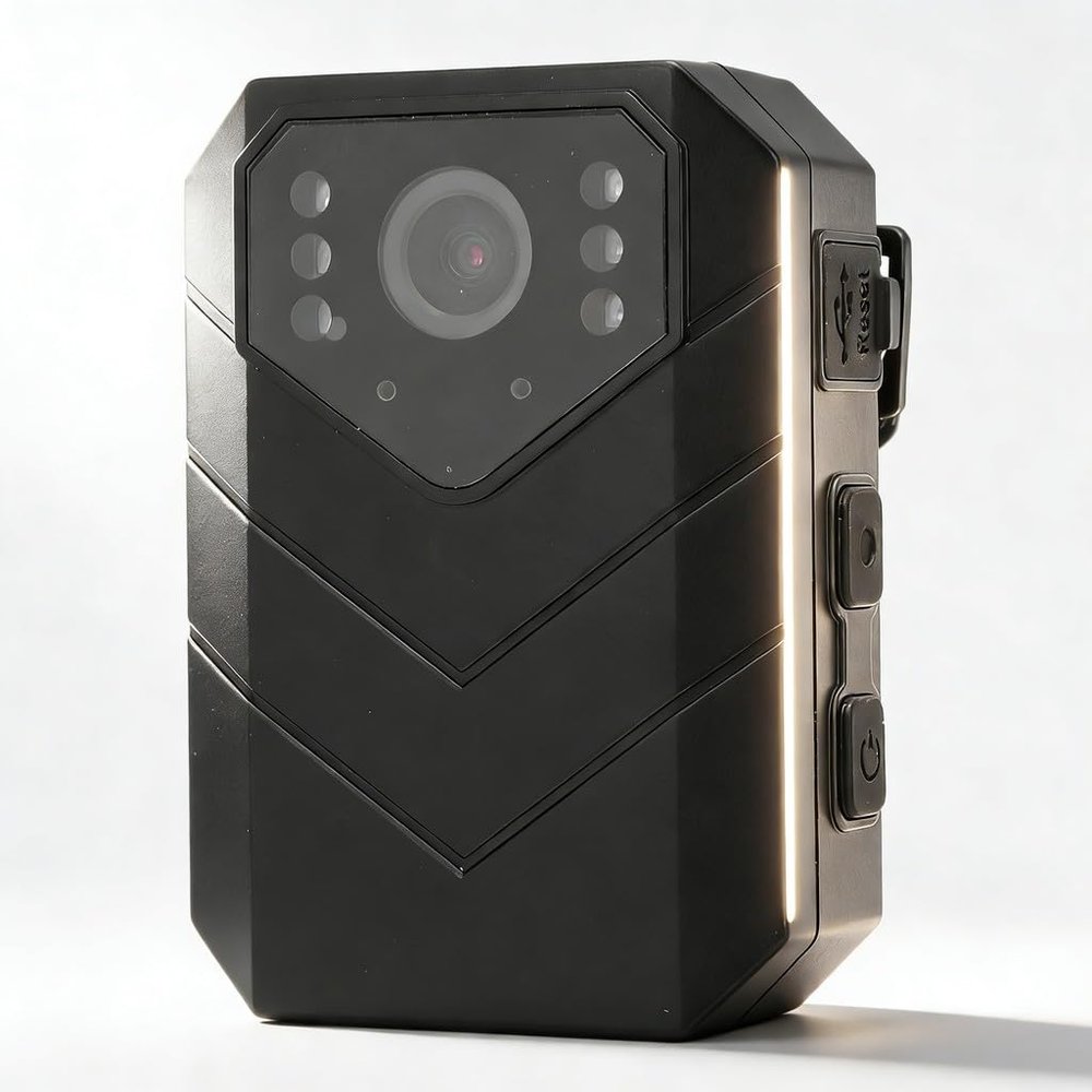 XZXCVN Body Worn Camera 4K HD with Back Clip, 6 Axis Gyro Stabilizer, Night Vision, Ultra Clear Video, Anti - Shake Technology, Security and Use