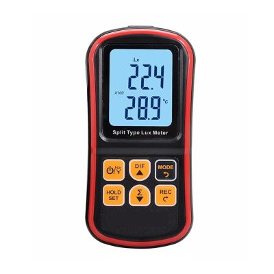 Light Meter, 5PCS Digital Split Lux Meter Light Meter 0~200000 Lux Luxometer Instrument Illuminance Tester LCD Light Meter Photometer