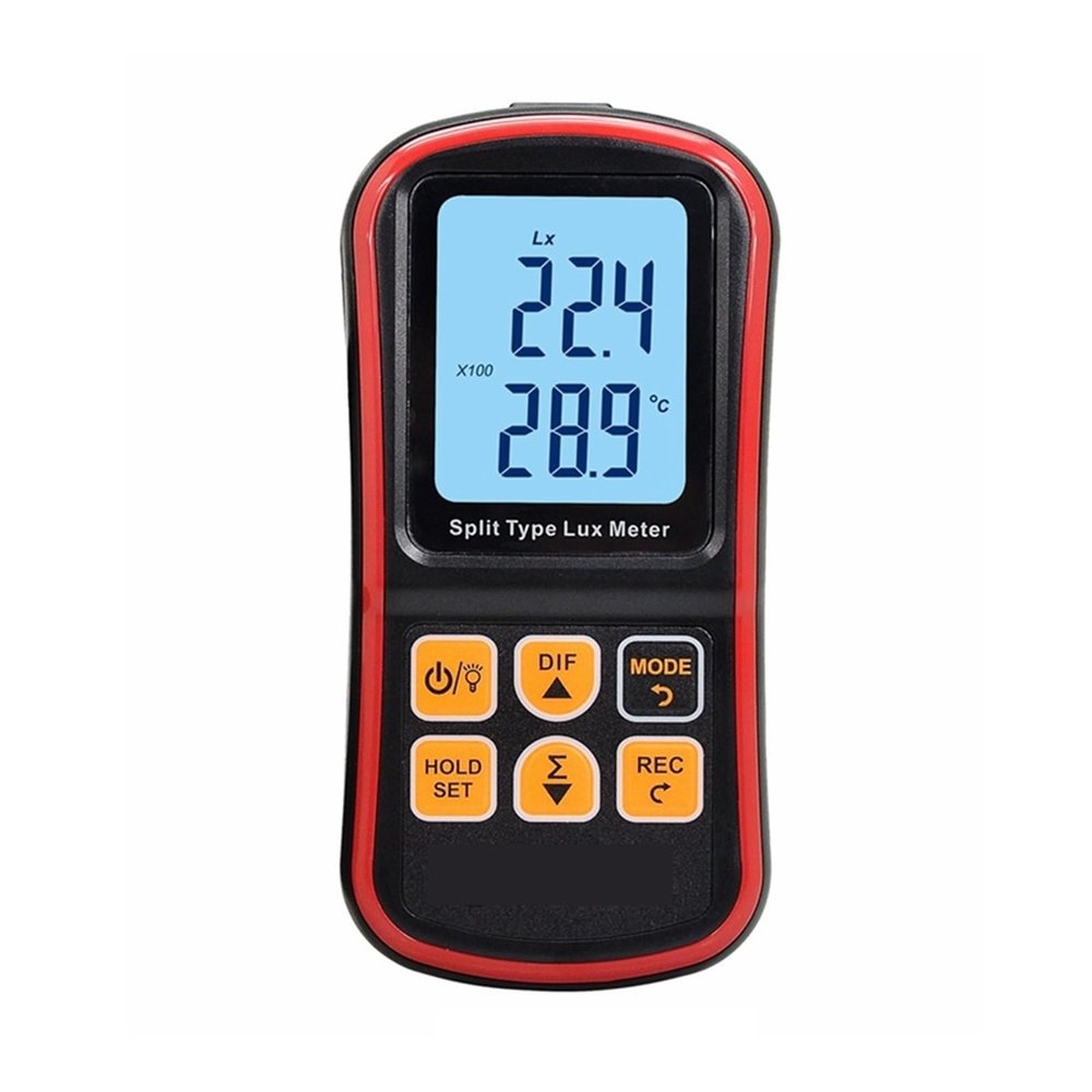 Light Meter, 5PCS Digital Split Lux Meter Light Meter 0~200000 Lux Luxometer Instrument Illuminance Tester LCD Light Meter Photometer