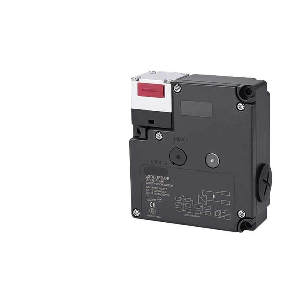 SafetyDoorInterlock Switch Plug-inElectromagnetic Lock LimiSwitch CNC MachineSafety Door LockMechanical Locking(ESDL-1EDA-B)