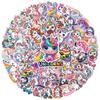 100PCS Unicorn Stickers Cute Kawaii Magical Vinyl Waterproof Decals for Scrapbooking, Laptop, Water Bottle, Party Favor, Birthday Gift, Fantasy Rainbow Decor view 1