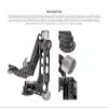 Leofoto PG-1 Gimbal Head for Tripod Heavy Telephoto Lenses, Professional CNC Aluminum Alloy Camera Tripod Head,Arca-Swiss Clamp and 3/8"-16 Mounting Hole, Max Load to 25kg/55.12lb (PG-1 Black) view 3