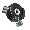 RSHuiOUXX Swisses Compatible Panoramic Tripods Head 360 Degree Rotation Heavy Duty 5kg Load Aluminum Alloy Camera Mount for view 1