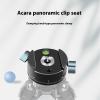 RSHuiOUXX Swisses Compatible Panoramic Tripods Head 360 Degree Rotation Heavy Duty 5kg Load Aluminum Alloy Camera Mount for view 2