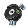 RSHuiOUXX Swisses Compatible Panoramic Tripods Head 360 Degree Rotation Heavy Duty 5kg Load Aluminum Alloy Camera Mount for view 4