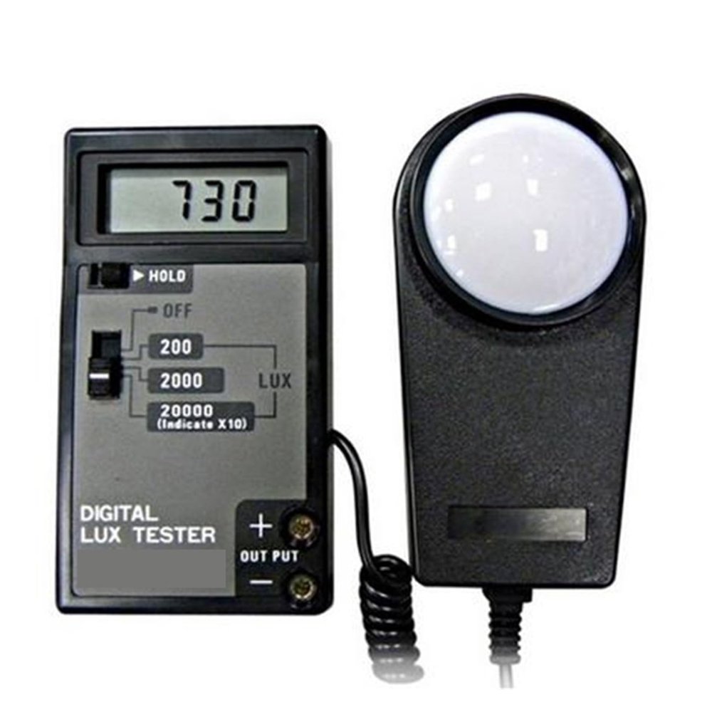 Light Meter, Digital Light Meter 0-20000 Lux Environmental Testing Handheld Type Illuminometer Photometer Detector Measuring