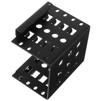 Angoily Hard Drive Bracket Iron SSD Mounting Rack Drive Cage Compatible with Computer Cases Easy Installation Black Storage Tray
