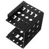 Angoily Hard Drive Bracket Iron SSD Mounting Rack Drive Cage Compatible with Computer Cases Easy Installation Black Storage Tray view 1