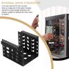 Angoily Hard Drive Bracket Iron SSD Mounting Rack Drive Cage Compatible with Computer Cases Easy Installation Black Storage Tray view 3