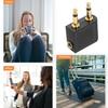 DOITOOL 5pcs Airplane Headphone Adapter Audio Jack to Dual Male Plug Connector for in-Flight Entertainment Travel Use view 4