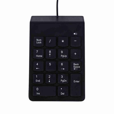 ERYUE USB Numeric Keypad Mini Numeric Keypad 18 Keys PC Keyboard, Splashproof, Suitable for Notebook Users, 1 Piece