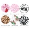 Camera Lens Cap Sticker Compatible with Instax Mini EVO - Cute Cartoon Design, PU Leather, Anti-Scratch & Dustproof Decal (Pink Leopard Print) view 2