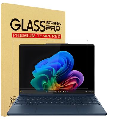 YINOVEEN Tempered Glass Screen Protector for 2025 Lenovo Yoga 9 2-in-1 14-Inch (14IMH9) /Lenovo Yoga 9i Aura Edition 2-in-1 14" (14ILL10) Laptop, 9H Hardness, Scratch Resistant